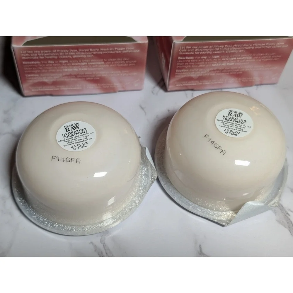 Hear Me Raw The Hydrator Moisturizer Prickly Pear Refill Pod 2.5 Fl Oz Set of 2